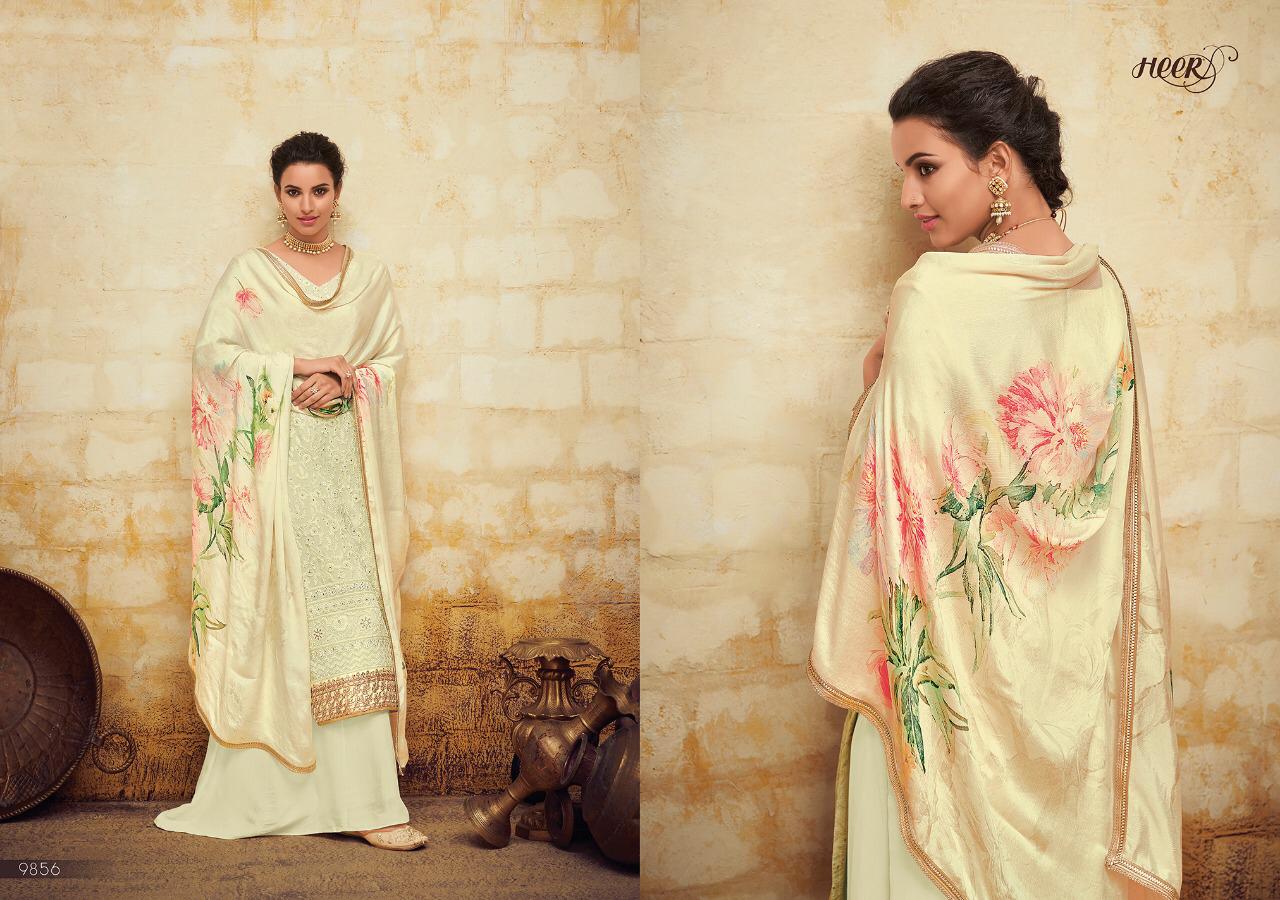 Kimora Present Meherma Heer Vol 56 Pure Georgette Designer Heavy Look Suit Trader