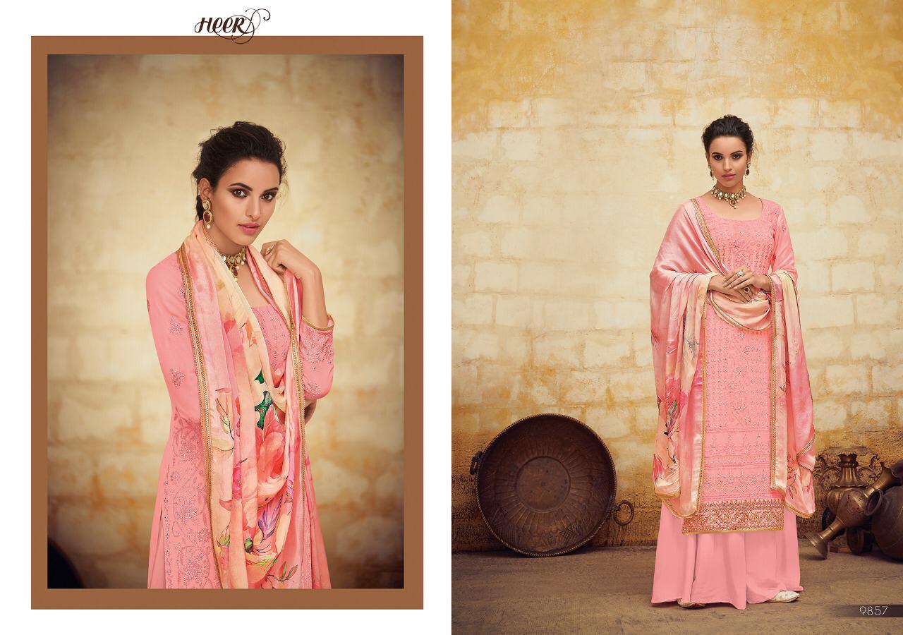 Kimora Present Meherma Heer Vol 56 Pure Georgette Designer Heavy Look Suit Trader