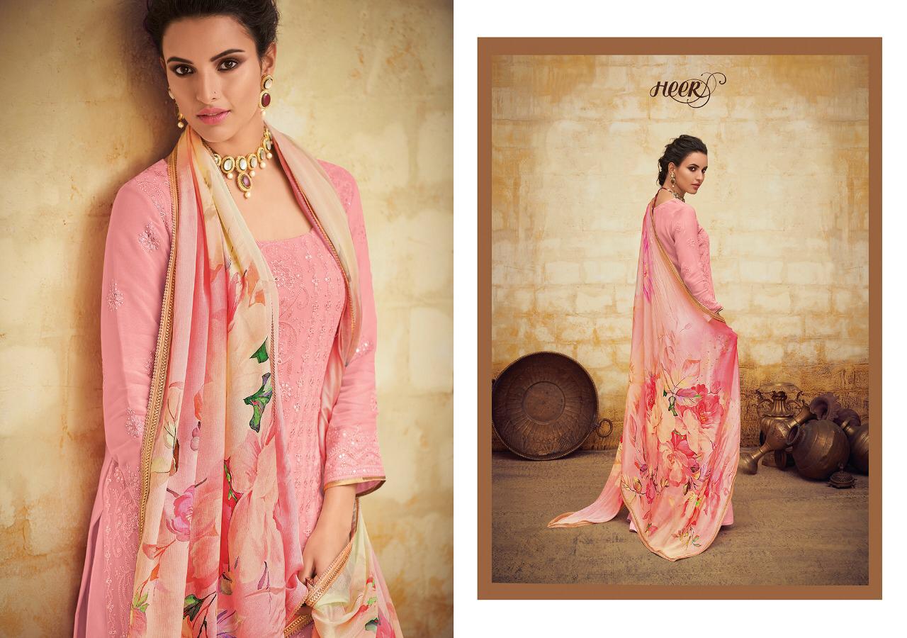 Kimora Present Meherma Heer Vol 56 Pure Georgette Designer Heavy Look Suit Trader