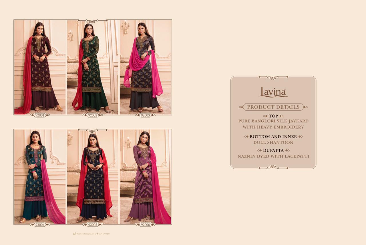Lavina Presenting Lavina Vol 92 Pure Banarasi Jacquard Party Wear Suit Online Shopping