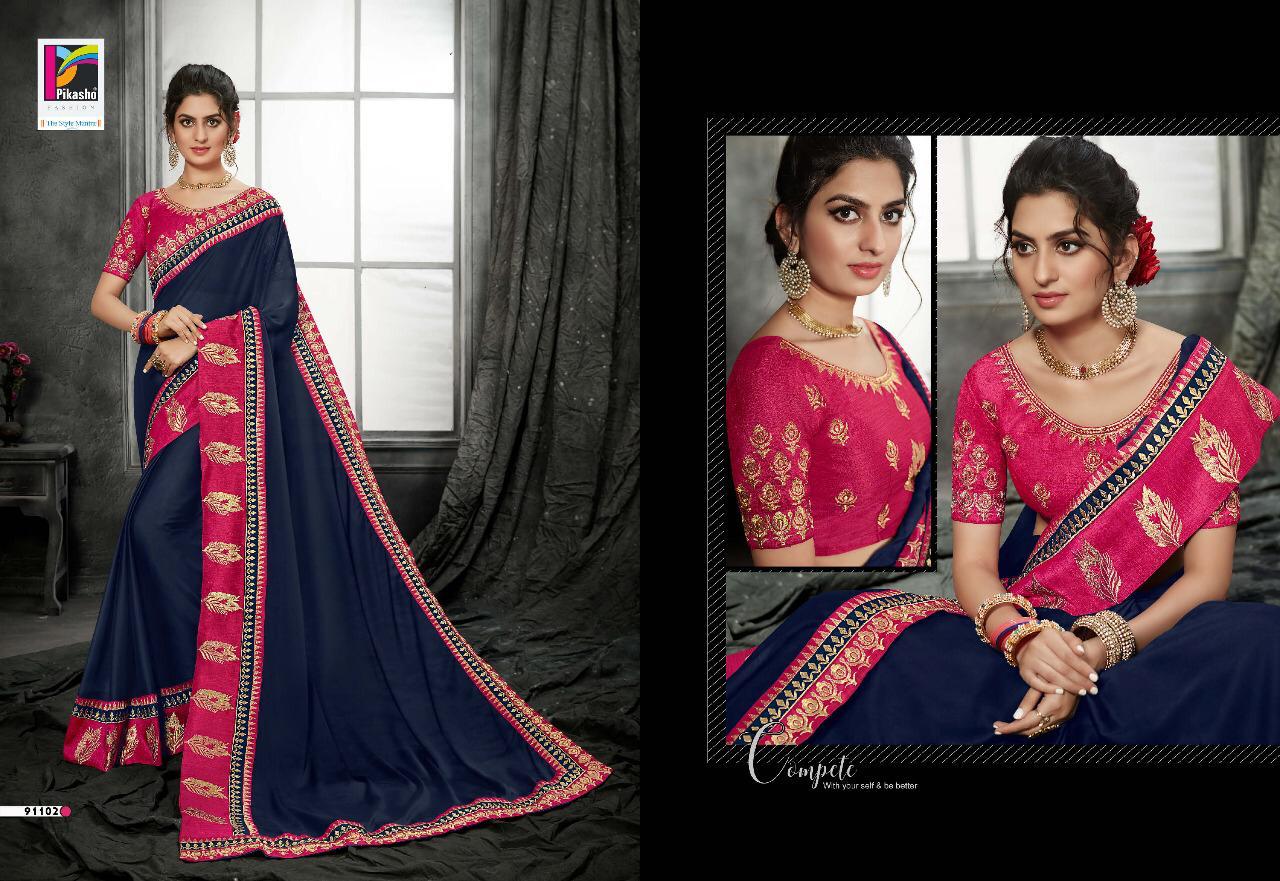 Pikasho Fashion Subhangi Fancy Traditional Wear Saree Wholesal Price In Surat Market