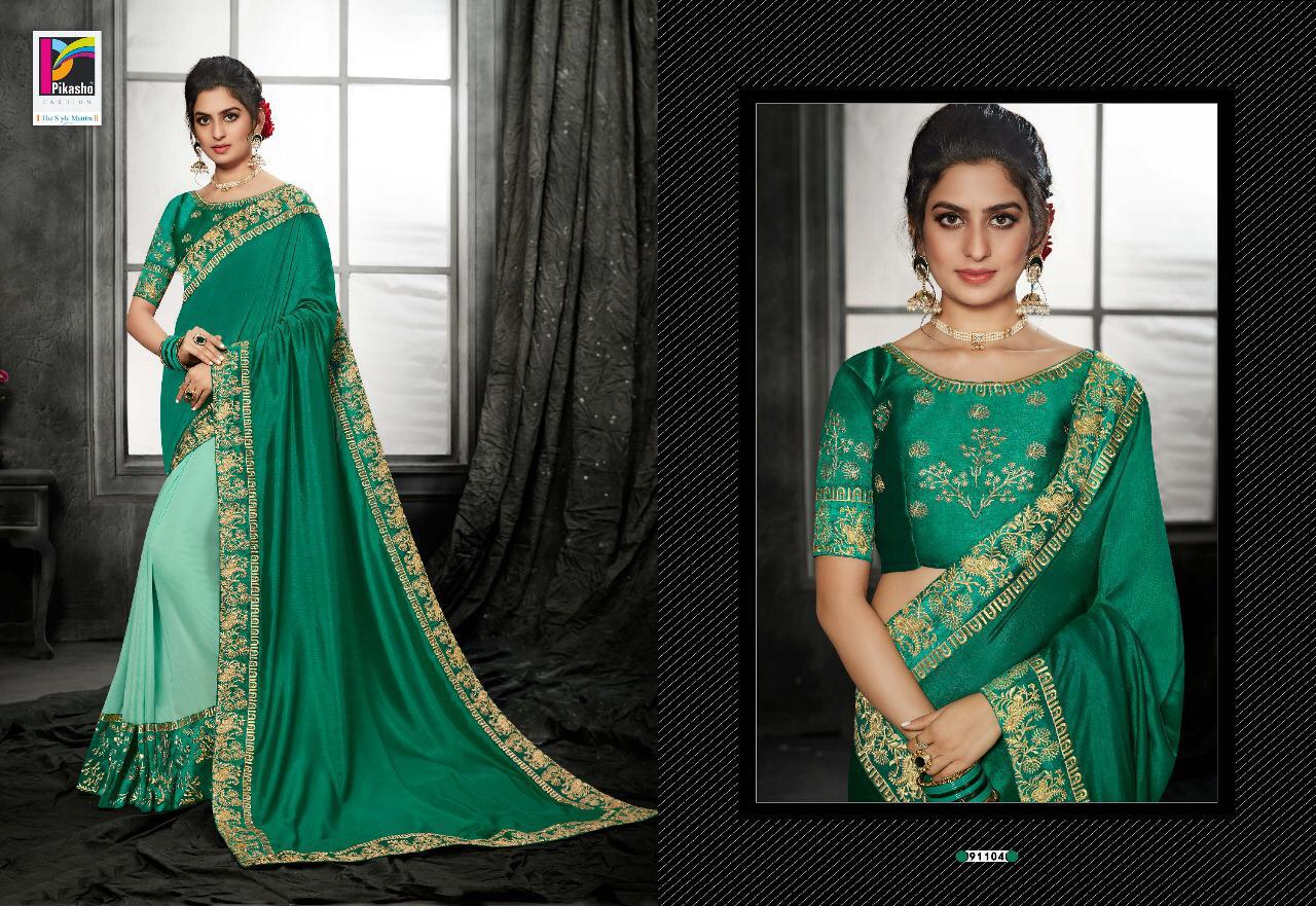 Pikasho Fashion Subhangi Fancy Traditional Wear Saree Wholesal Price In Surat Market