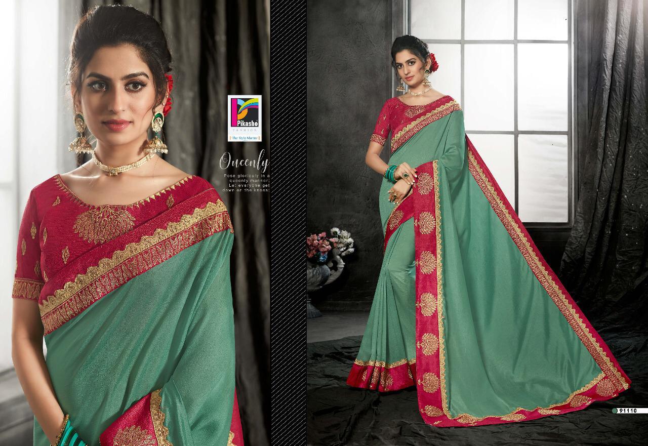 Pikasho Fashion Subhangi Fancy Traditional Wear Saree Wholesal Price In Surat Market