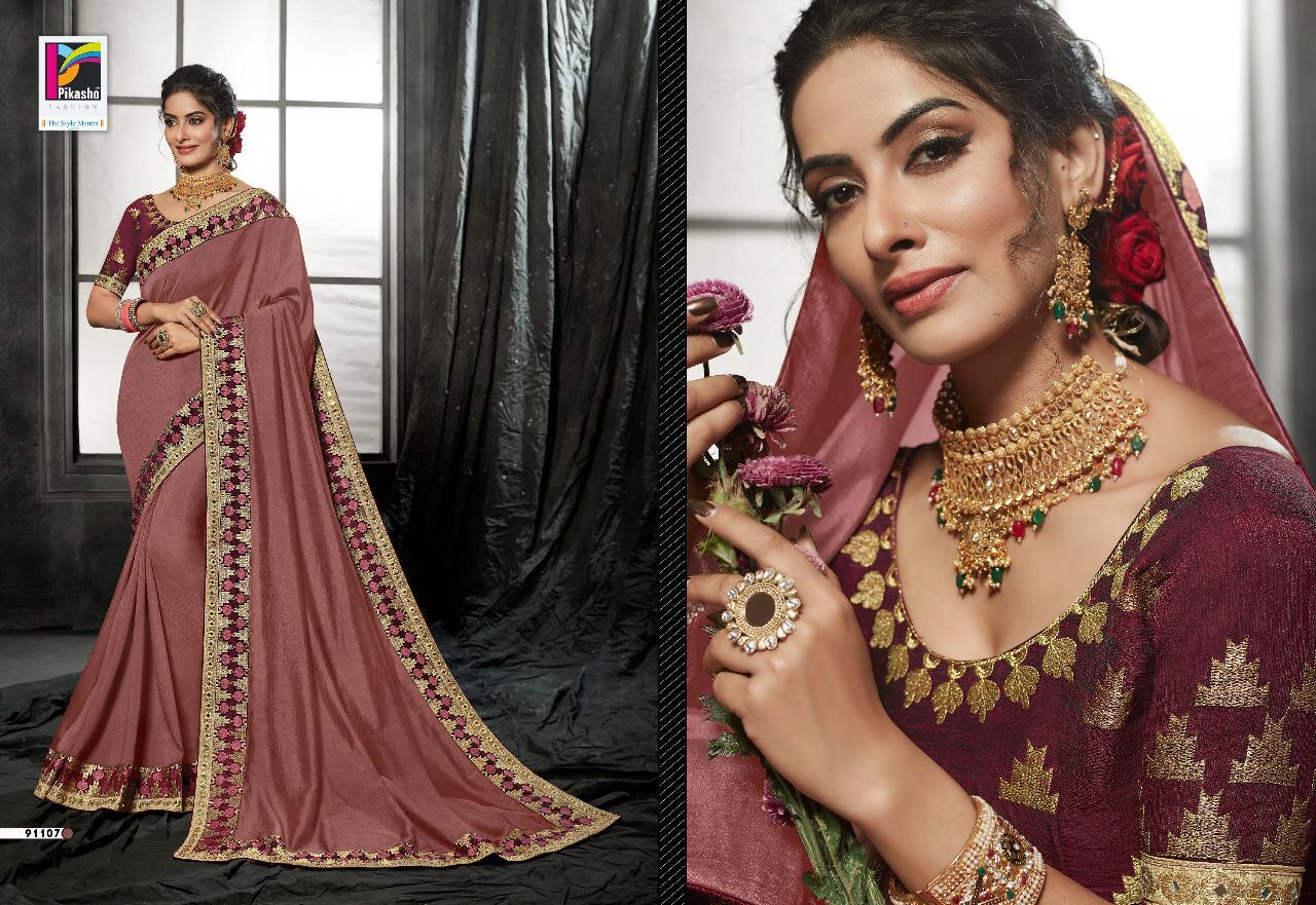 Pikasho Fashion Subhangi Fancy Traditional Wear Saree Wholesal Price In Surat Market