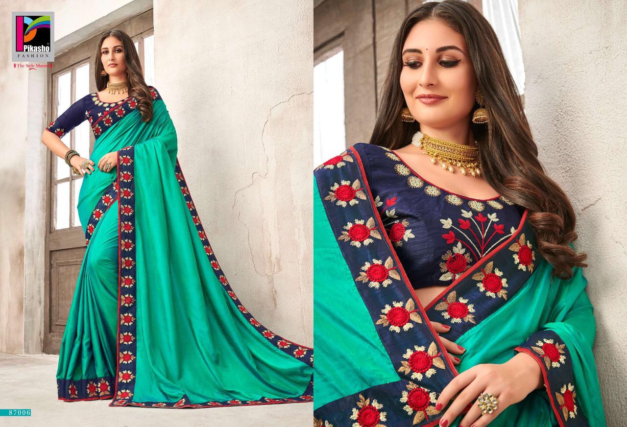 Pikasho Launch Shilp Good Looking Fancy Saree Trader In Surat Market