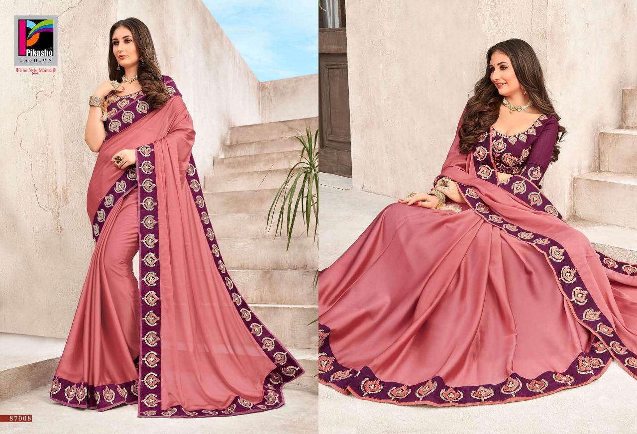 Pikasho Launch Shilp Good Looking Fancy Saree Trader In Surat Market