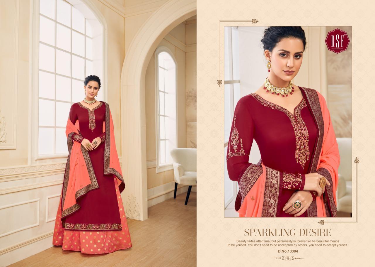 Rsf Shahina Vol 2 Satin Georgette Heavy Work Salwar Kameez Wholesale
