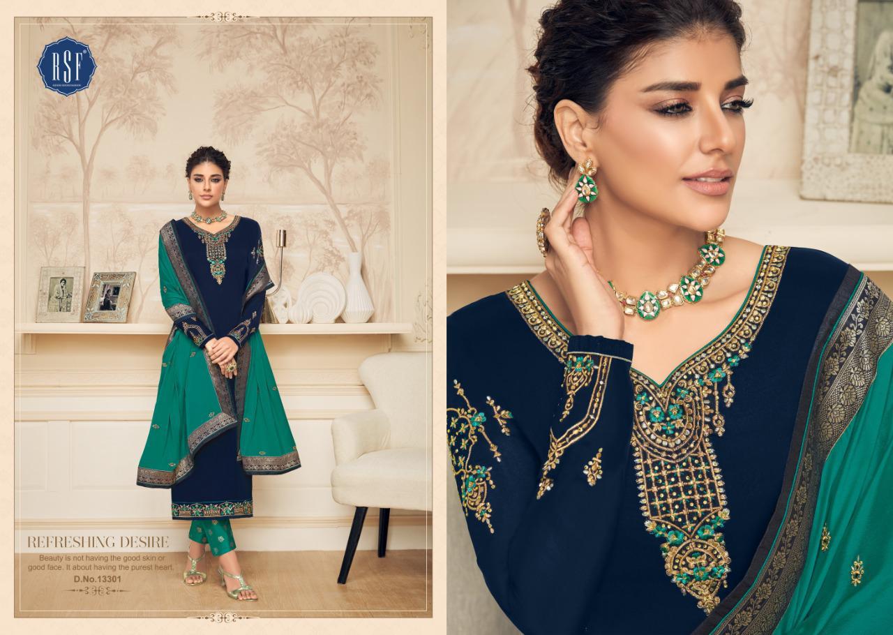 Rsf Shahina Vol 2 Satin Georgette Heavy Work Salwar Kameez Wholesale