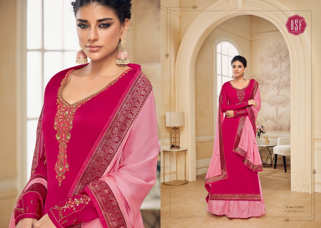 Rsf Shahina Vol 2 Satin Georgette Heavy Work Salwar Kameez Wholesale