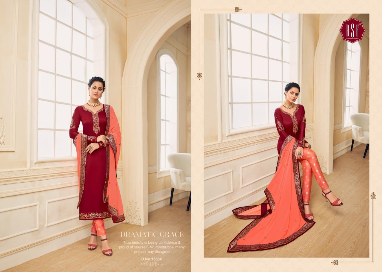 Rsf Shahina Vol 2 Satin Georgette Heavy Work Salwar Kameez Wholesale