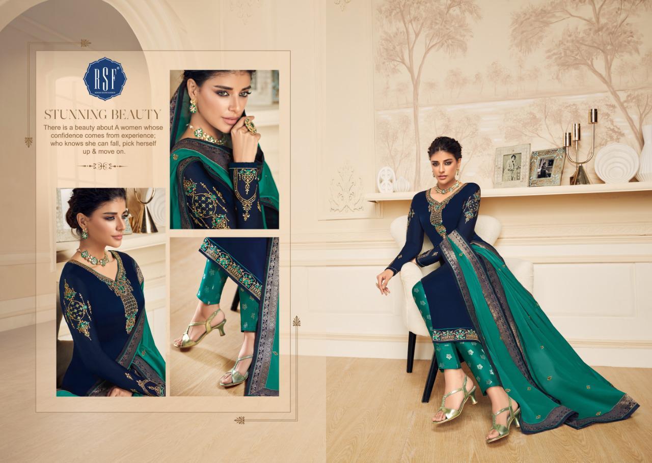 Rsf Shahina Vol 2 Satin Georgette Heavy Work Salwar Kameez Wholesale