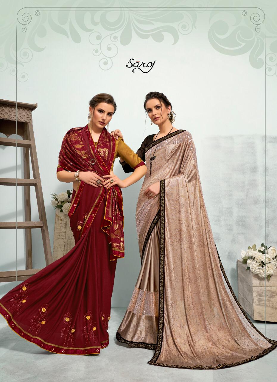 Saroj Launching Aliya Imported With Beautiful Design Saree Online Shopping