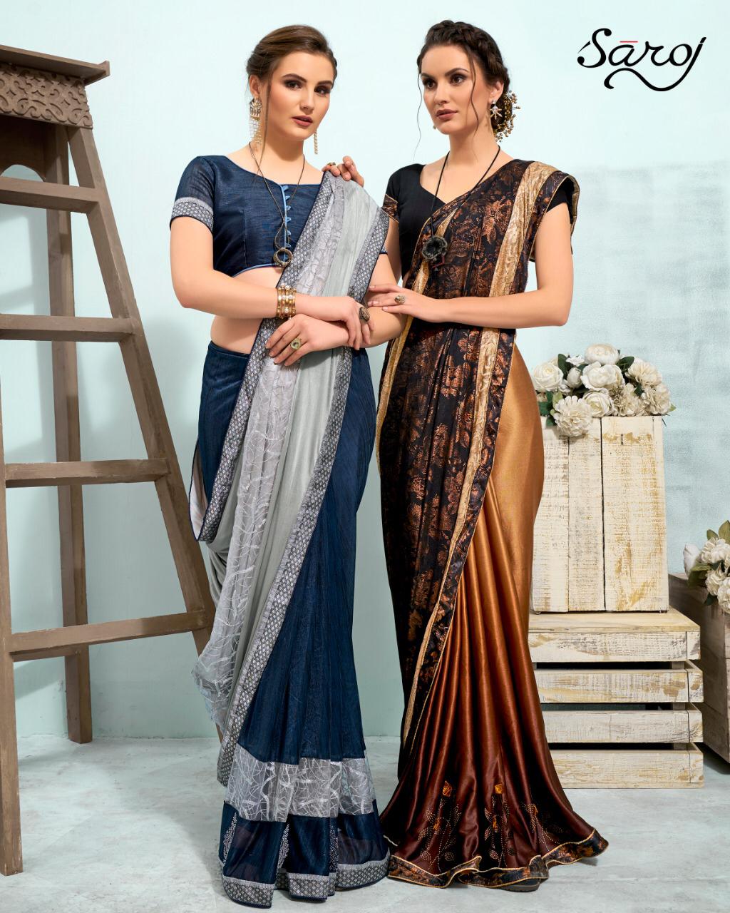 Saroj Launching Aliya Imported With Beautiful Design Saree Online Shopping