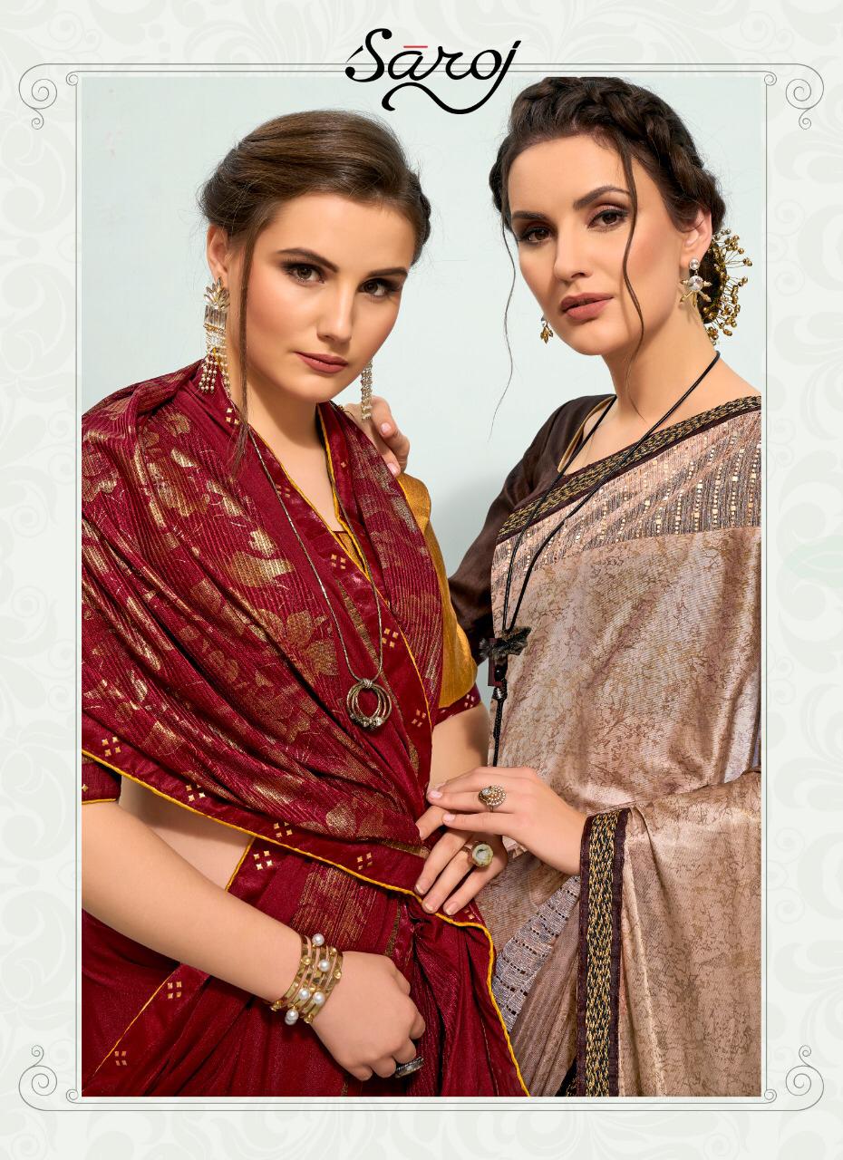 Saroj Launching Aliya Imported With Beautiful Design Saree Online Shopping
