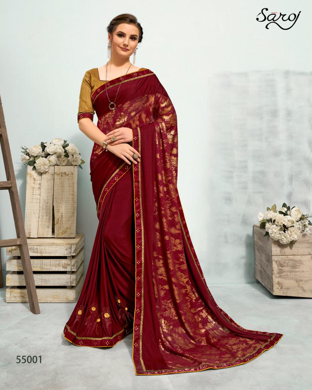 Saroj Launching Aliya Imported With Beautiful Design Saree Online Shopping