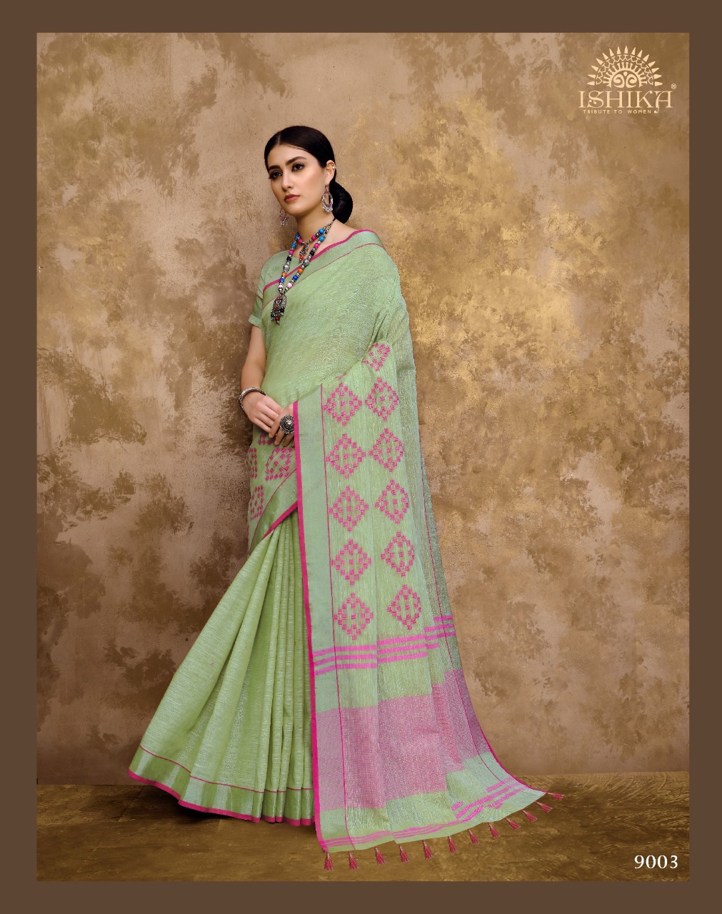 Swarna By Ashika Saree Linen Cotton Traditional Wear Saree Collection