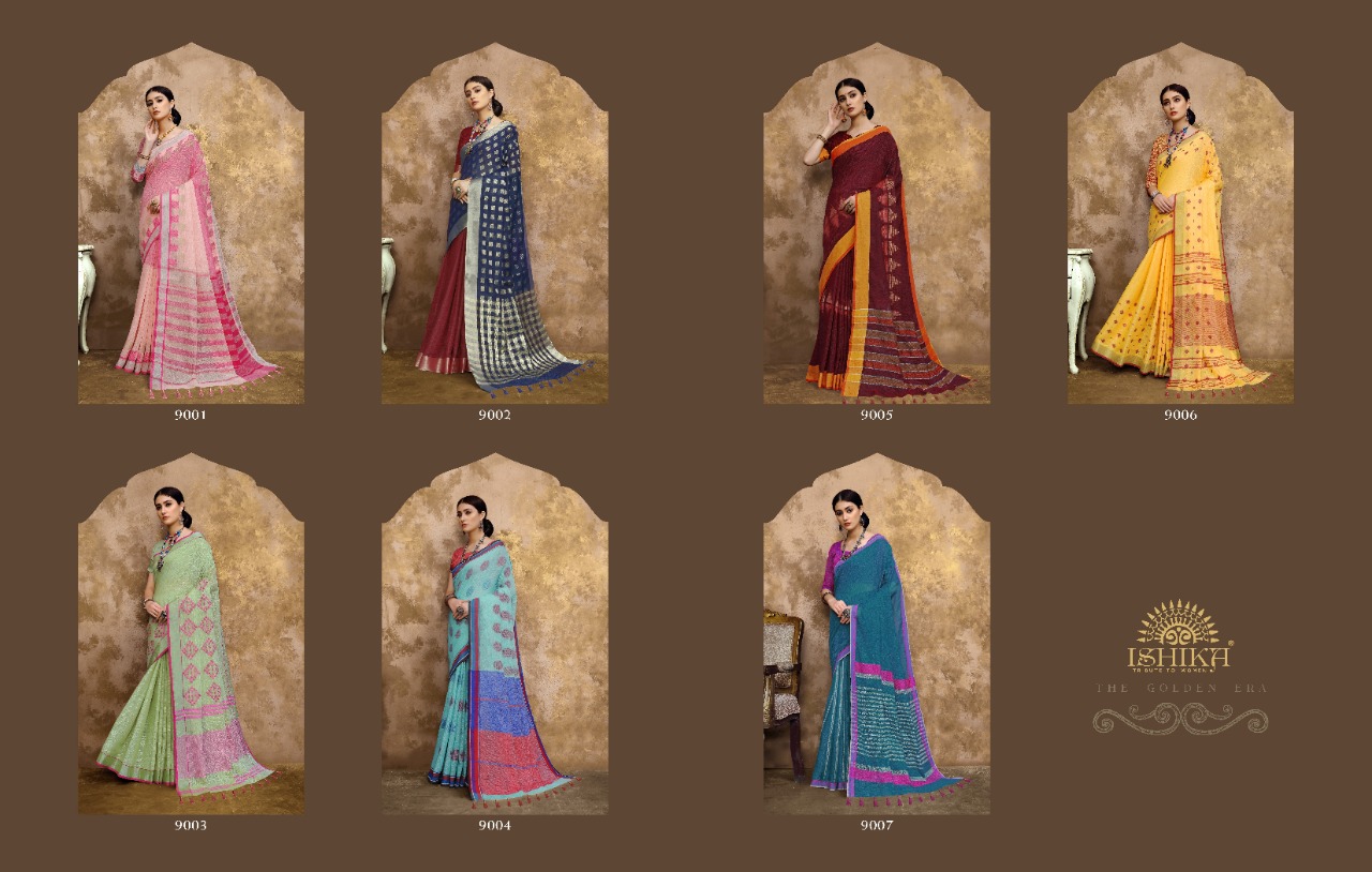 Swarna By Ashika Saree Linen Cotton Traditional Wear Saree Collection