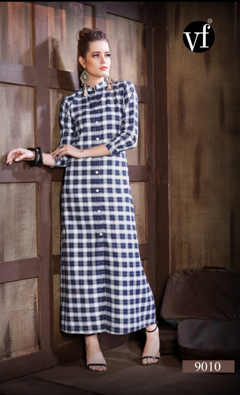 Vee Fab India Winter Grace Vol 3 Cotton Long Kurti Online Shopping In Surat