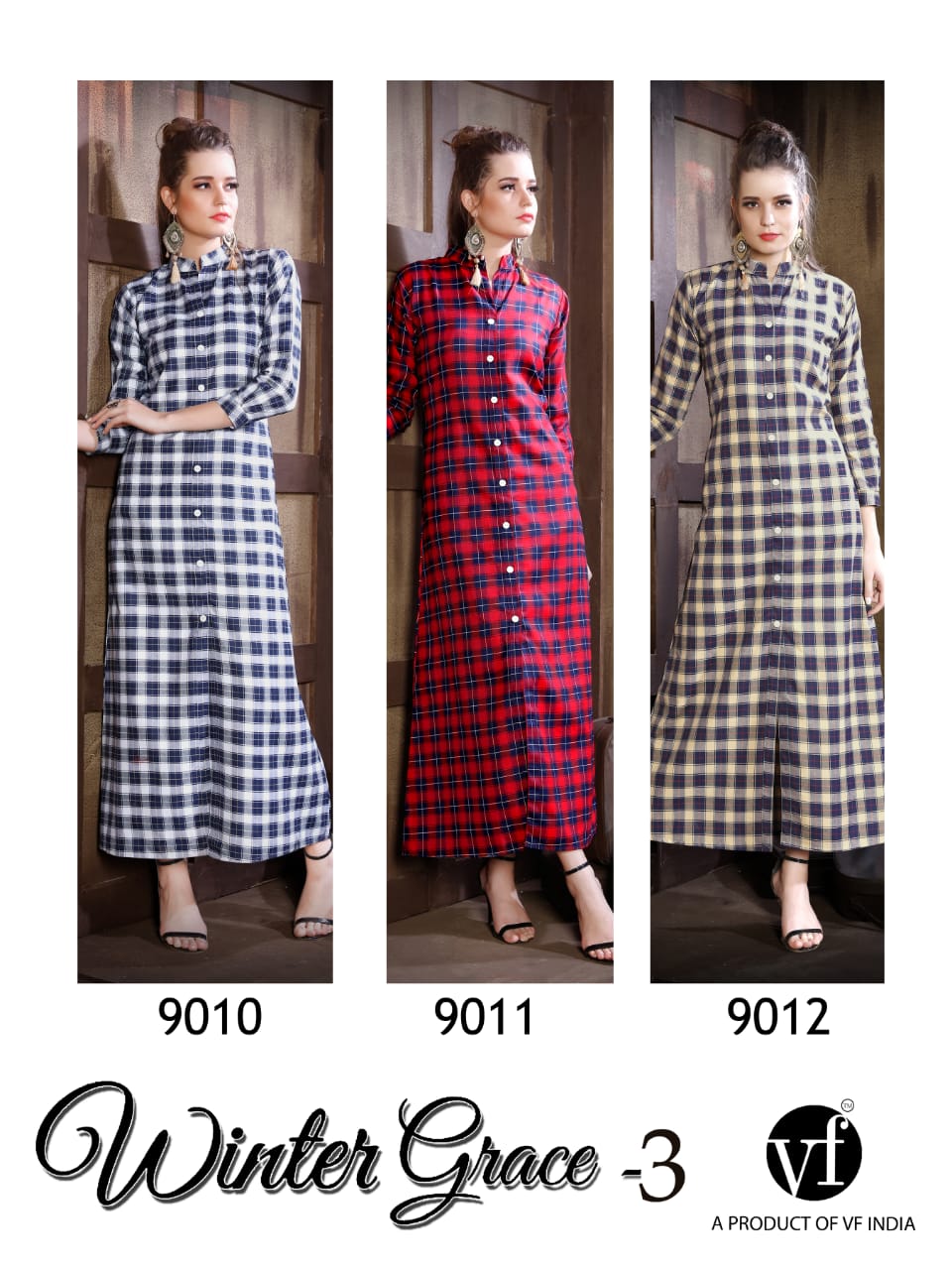 Vee Fab India Winter Grace Vol 3 Cotton Long Kurti Online Shopping In Surat