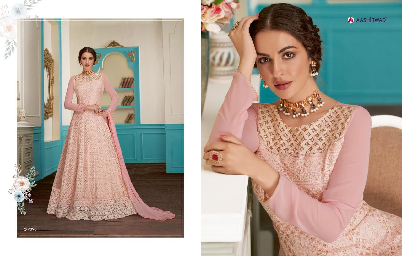 Aashirwad Anushka Real Georgette Party Wear Designer Salwar Suit Online Shopping