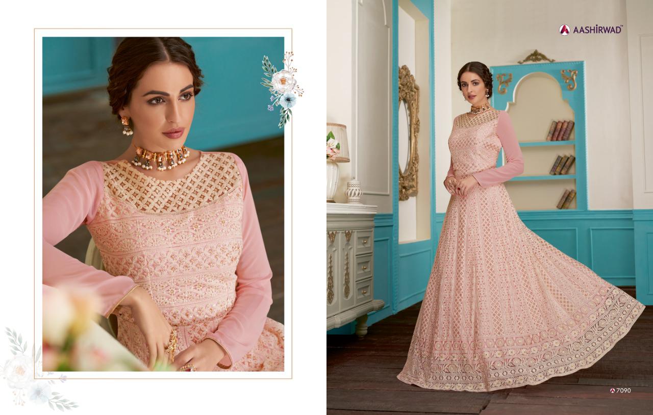 Aashirwad Anushka Real Georgette Party Wear Designer Salwar Suit Online Shopping