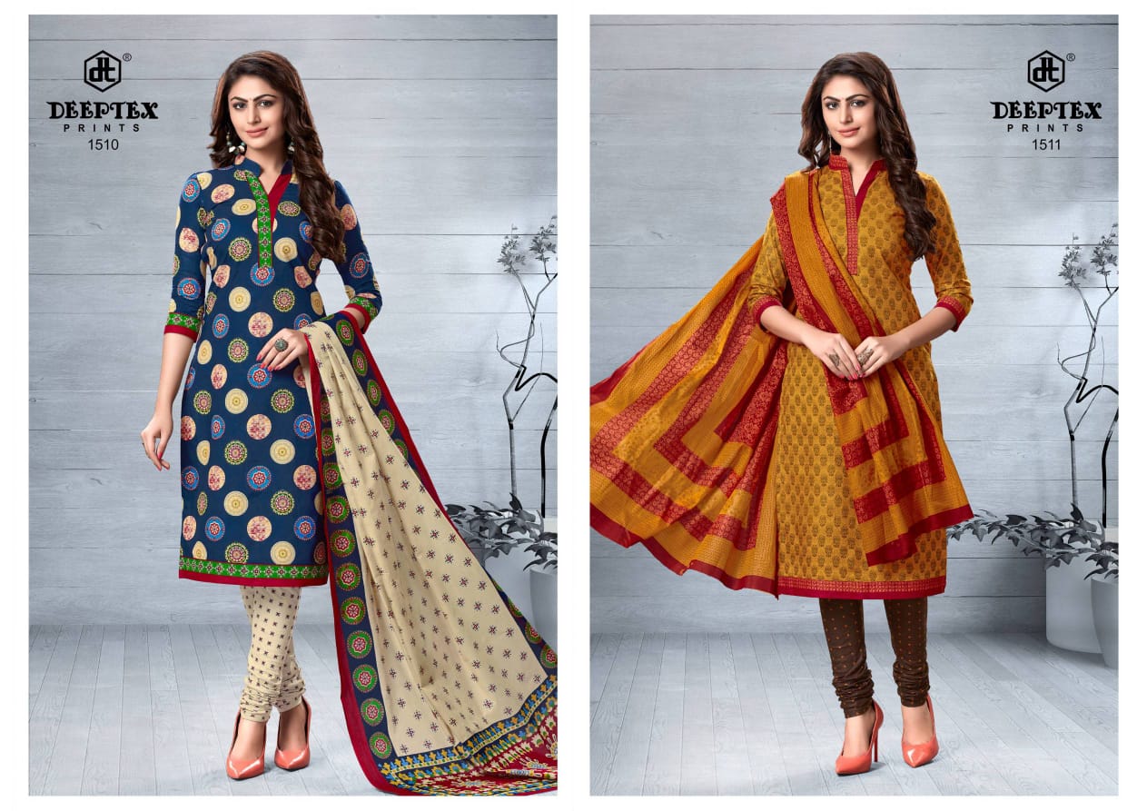 Deeptex Chief Guest Vol 15 Unstitched Ladies Cotton Dress Catalogue