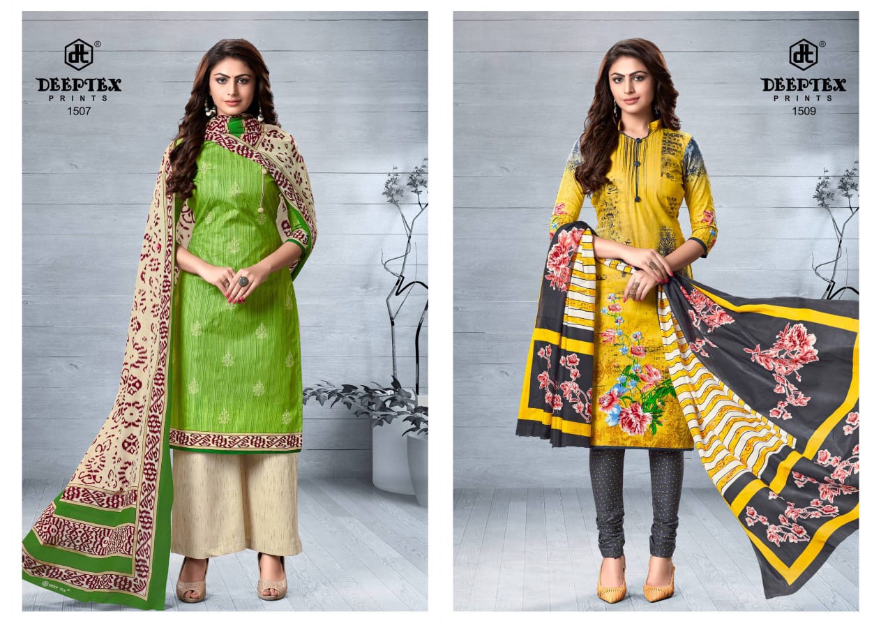 Deeptex Chief Guest Vol 15 Unstitched Ladies Cotton Dress Catalogue