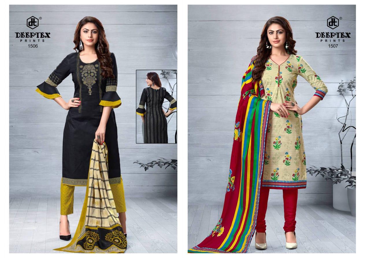 Deeptex Chief Guest Vol 15 Unstitched Ladies Cotton Dress Catalogue