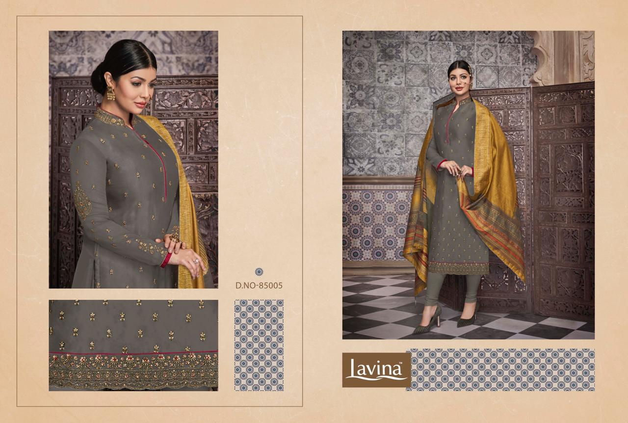 Lavina Vol 85 Handloom Katha Work Dupatta Concept Salwar Suits Catalog