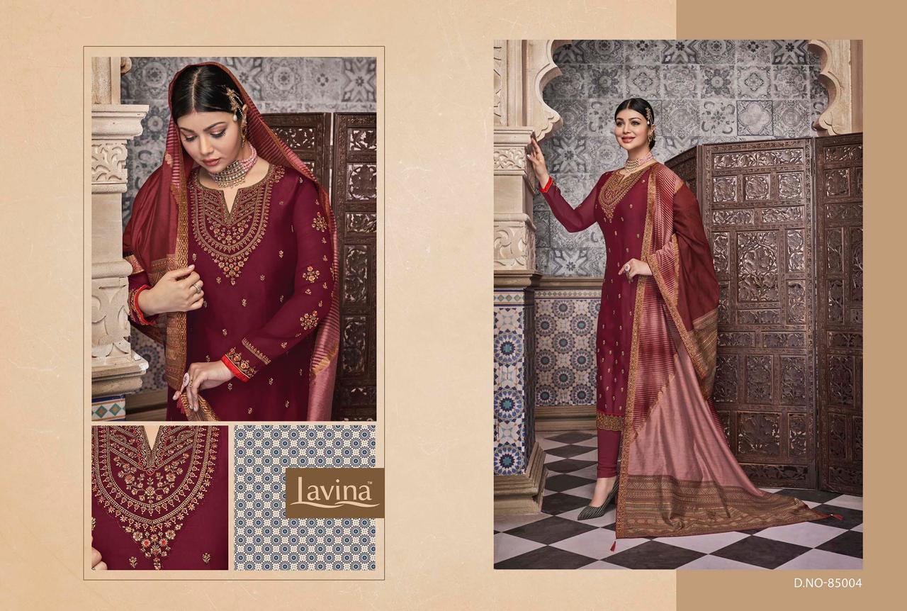 Lavina Vol 85 Handloom Katha Work Dupatta Concept Salwar Suits Catalog