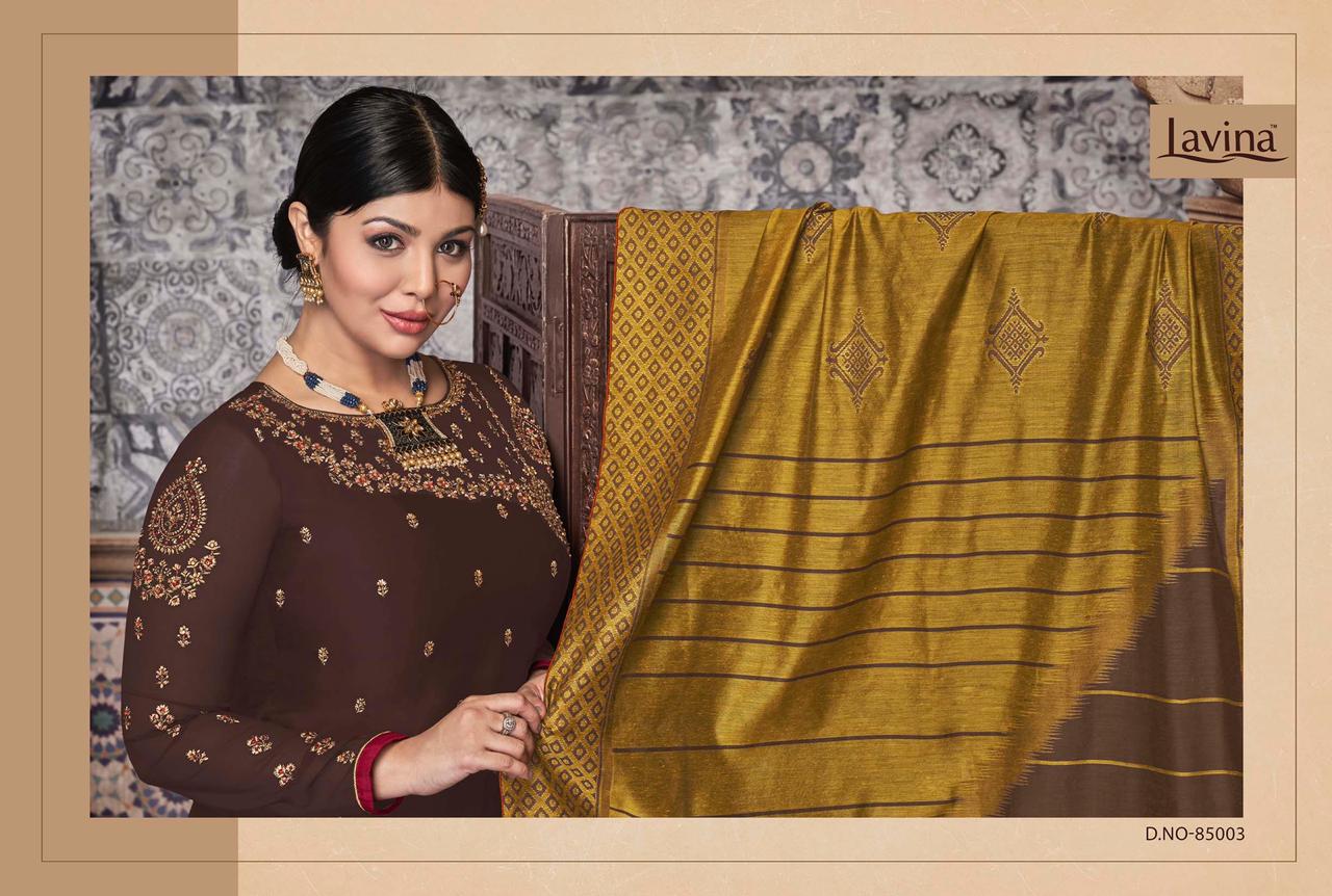 Lavina Vol 85 Handloom Katha Work Dupatta Concept Salwar Suits Catalog