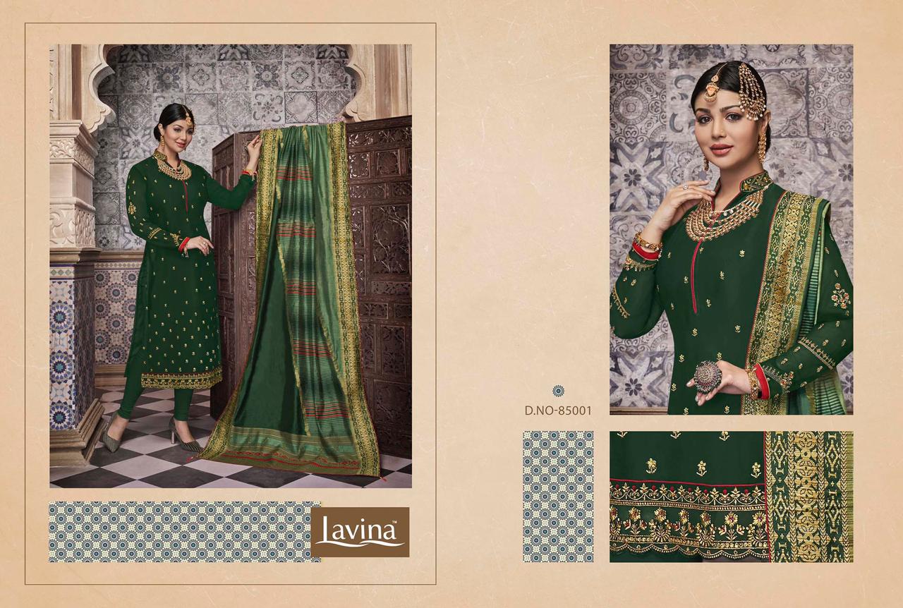 Lavina Vol 85 Handloom Katha Work Dupatta Concept Salwar Suits Catalog