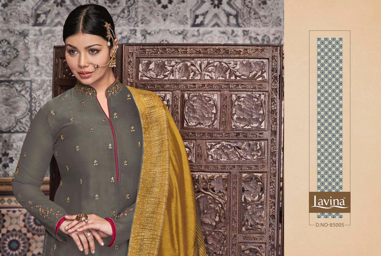 Lavina Vol 85 Handloom Katha Work Dupatta Concept Salwar Suits Catalog