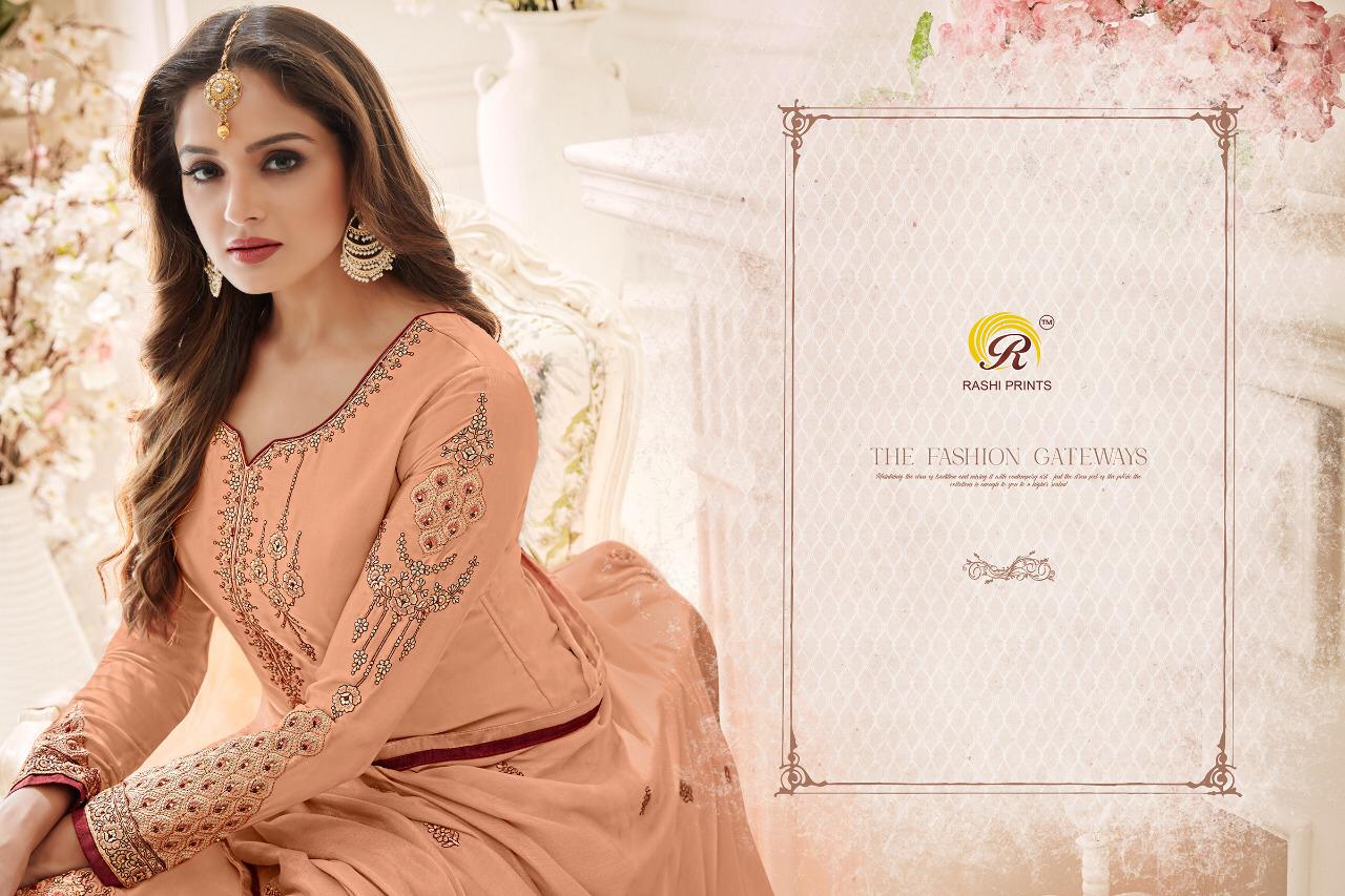 Rashi Present Amyra Georgette Satin Kashmiri Work Salwar Kameez