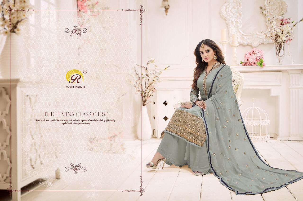 Rashi Present Amyra Georgette Satin Kashmiri Work Salwar Kameez