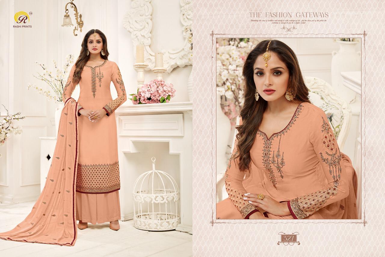 Rashi Present Amyra Georgette Satin Kashmiri Work Salwar Kameez