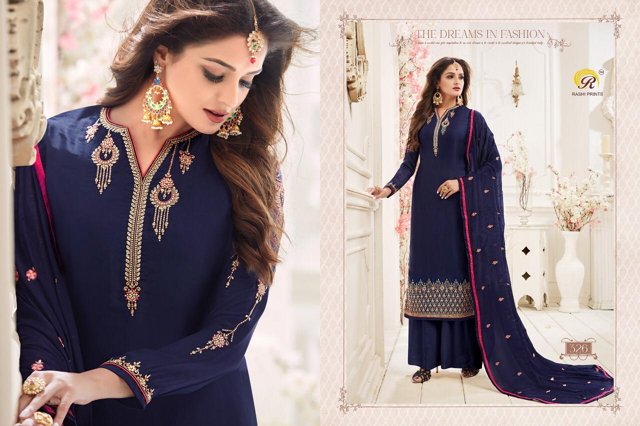 Rashi Present Amyra Georgette Satin Kashmiri Work Salwar Kameez