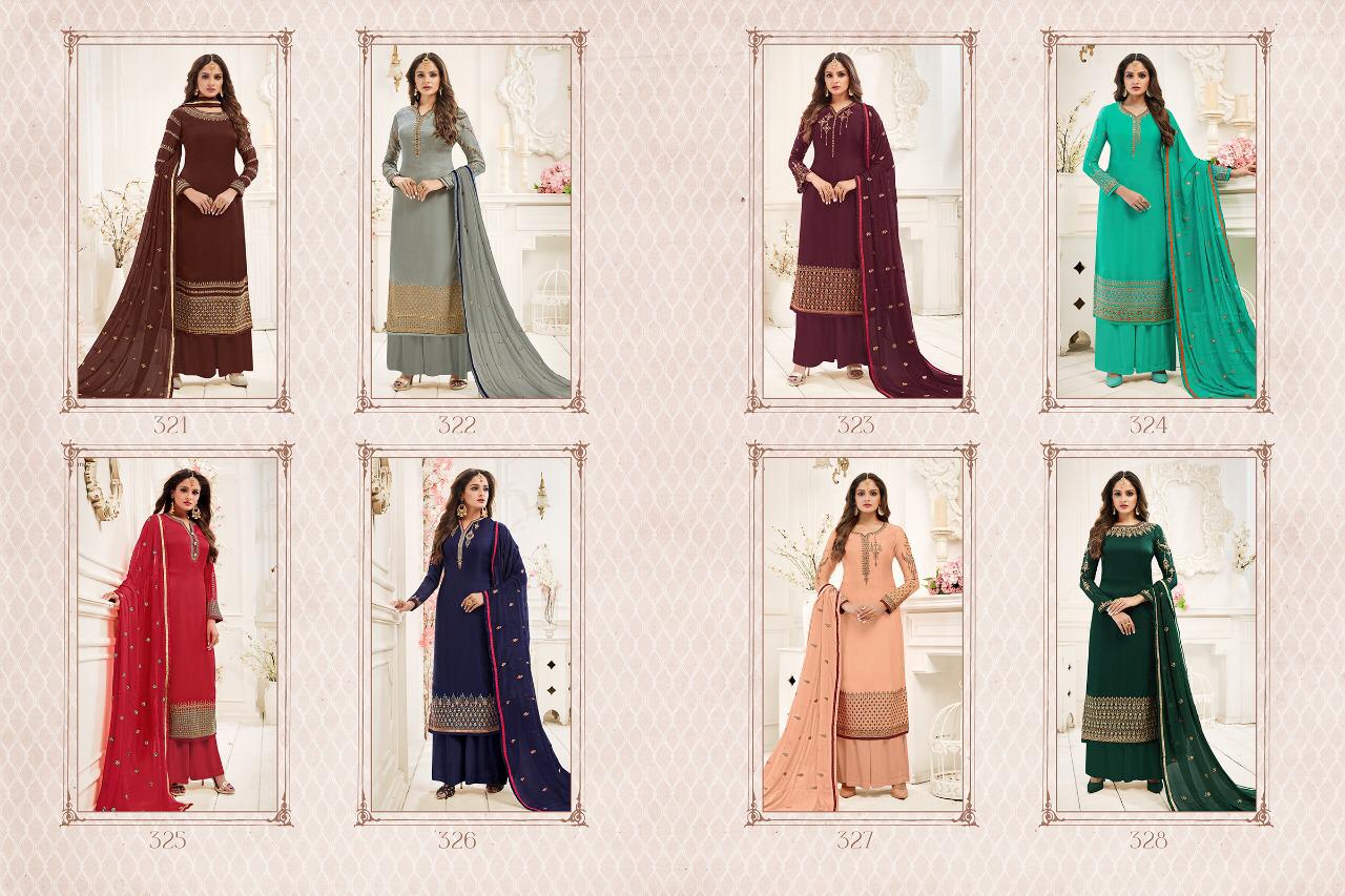 Rashi Present Amyra Georgette Satin Kashmiri Work Salwar Kameez