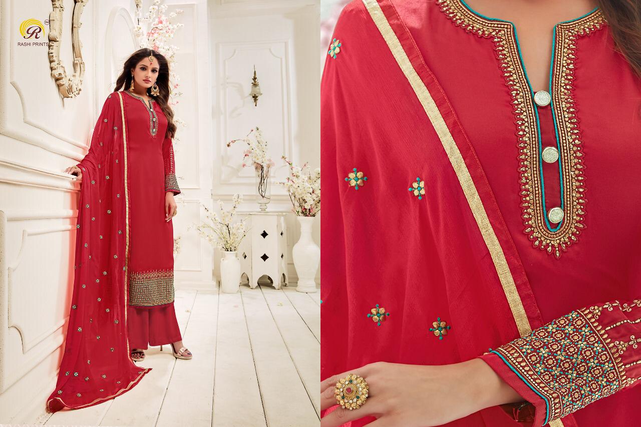 Rashi Present Amyra Georgette Satin Kashmiri Work Salwar Kameez
