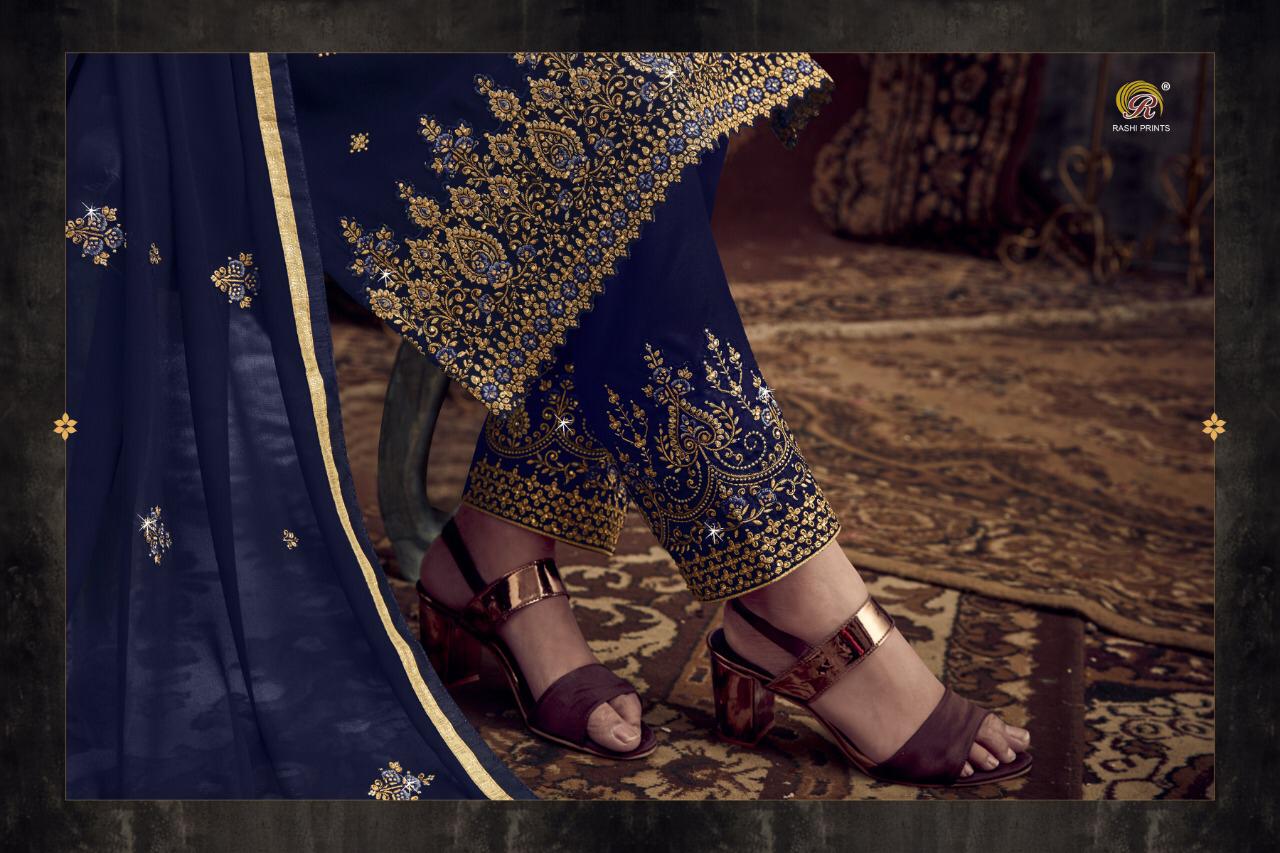 Rashi Present Naari Georgette Embroidery Work Salwar Kameez Seller