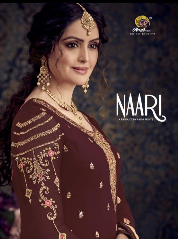 Rashi Present Naari Georgette Embroidery Work Salwar Kameez Seller