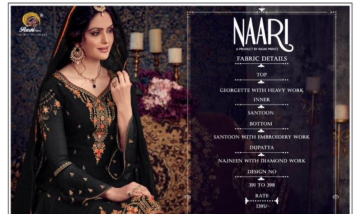 Rashi Present Naari Georgette Embroidery Work Salwar Kameez Seller