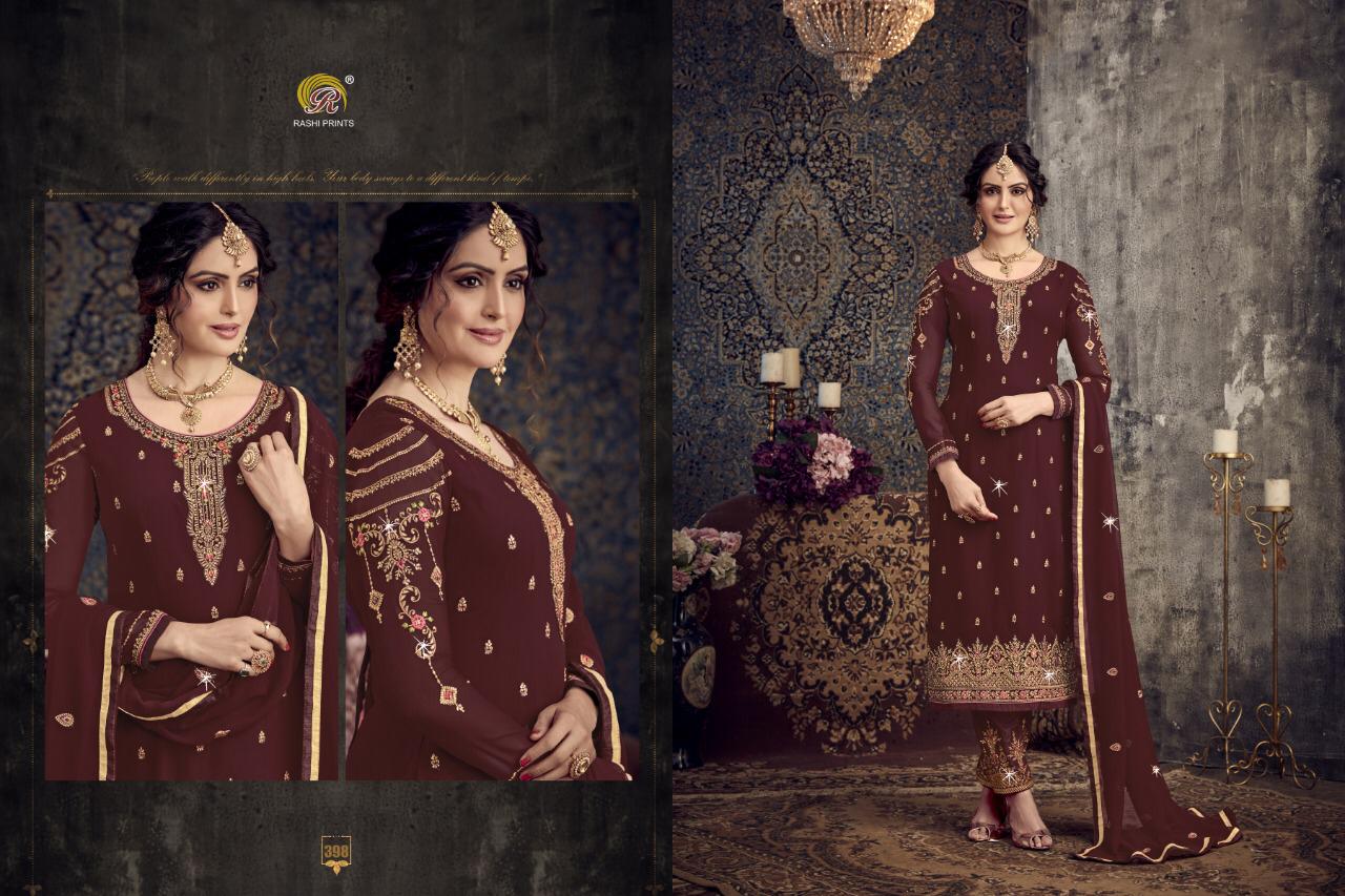 Rashi Present Naari Georgette Embroidery Work Salwar Kameez Seller