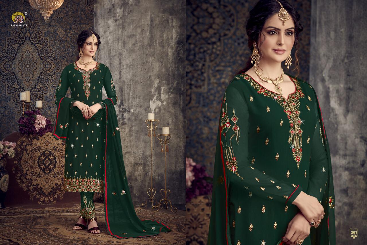 Rashi Present Naari Georgette Embroidery Work Salwar Kameez Seller