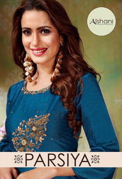 Aishani By Ambika Present Parsiya Silk Heavy Look Kurti Online Shopping