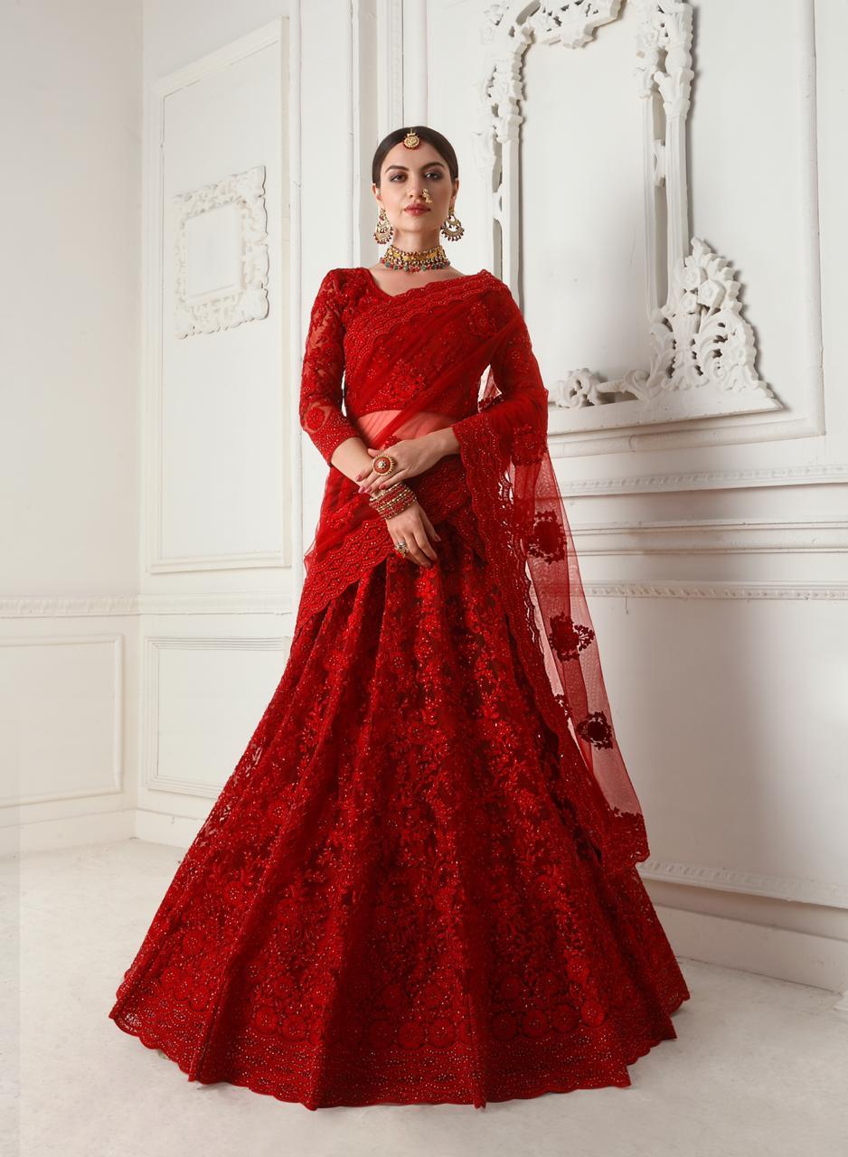 Alizeh Official Present Bridal Heritage Vol 1 Heavy Net Wedding Collection Lehengas