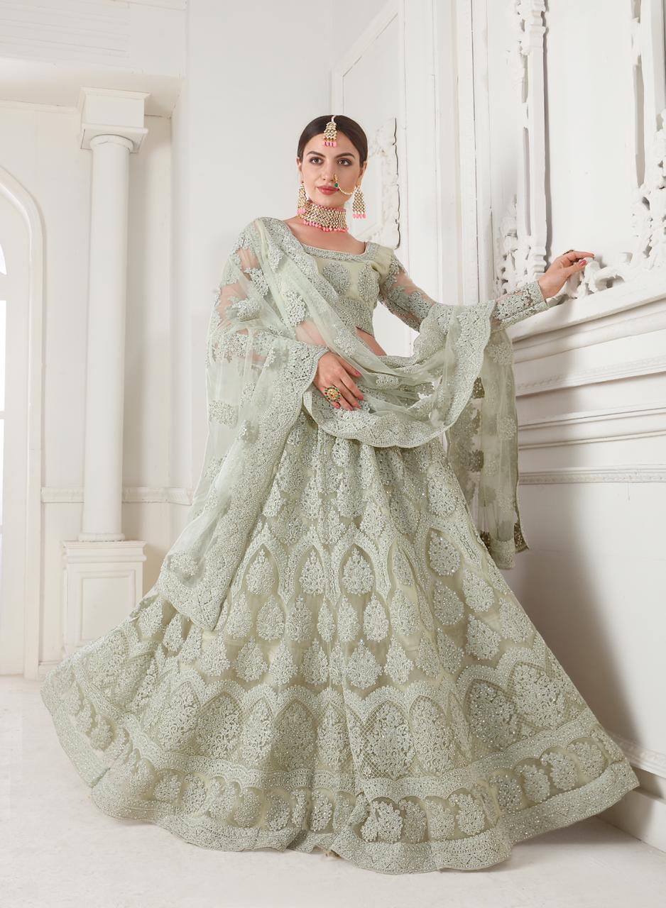 Alizeh Official Present Bridal Heritage Vol 1 Heavy Net Wedding Collection Lehengas
