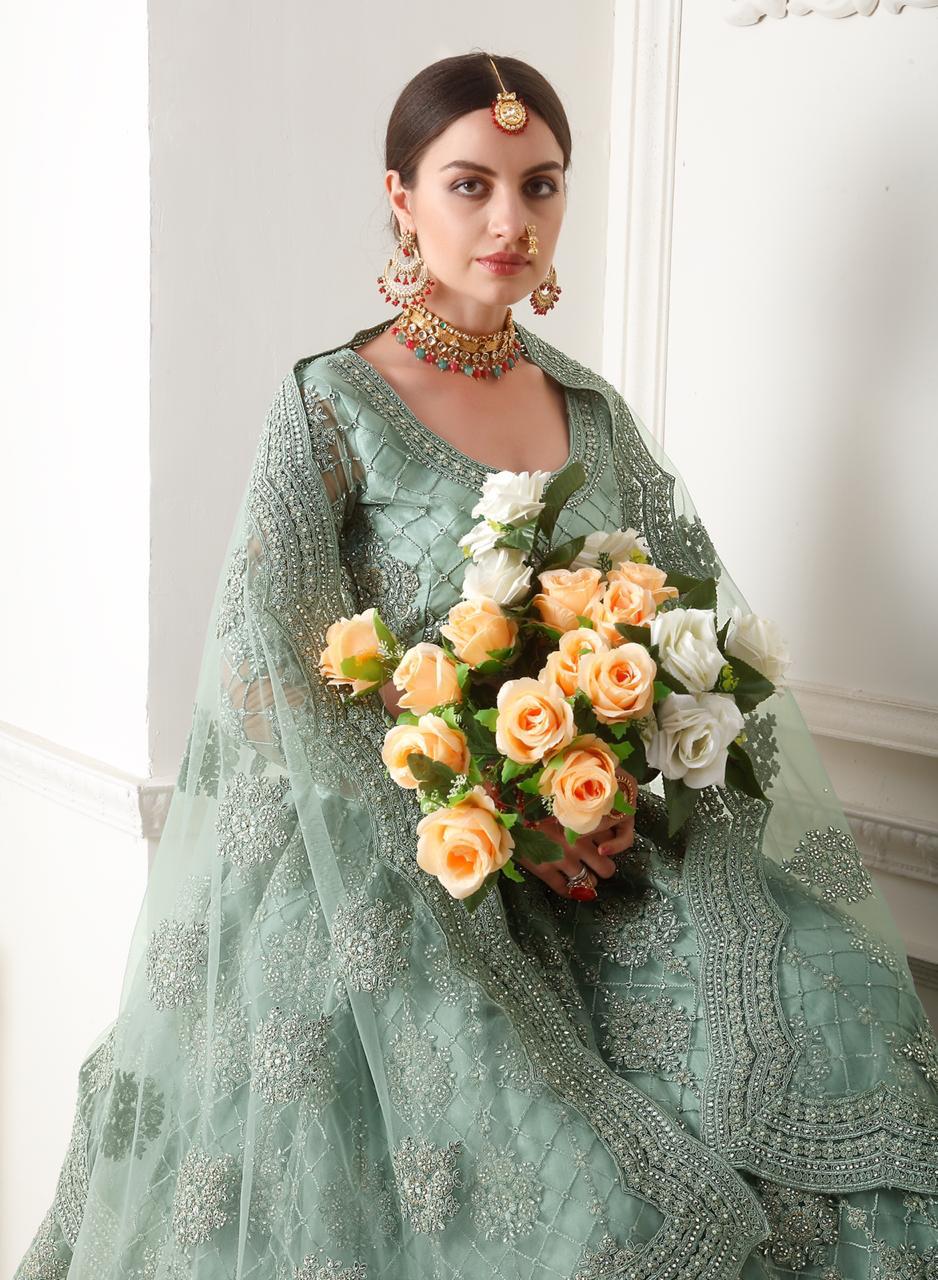 Alizeh Official Present Bridal Heritage Vol 1 Heavy Net Wedding Collection Lehengas