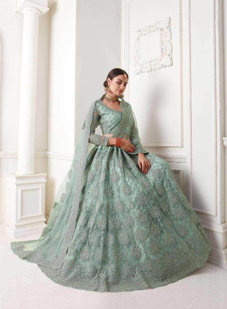 Alizeh Official Present Bridal Heritage Vol 1 Heavy Net Wedding Collection Lehengas