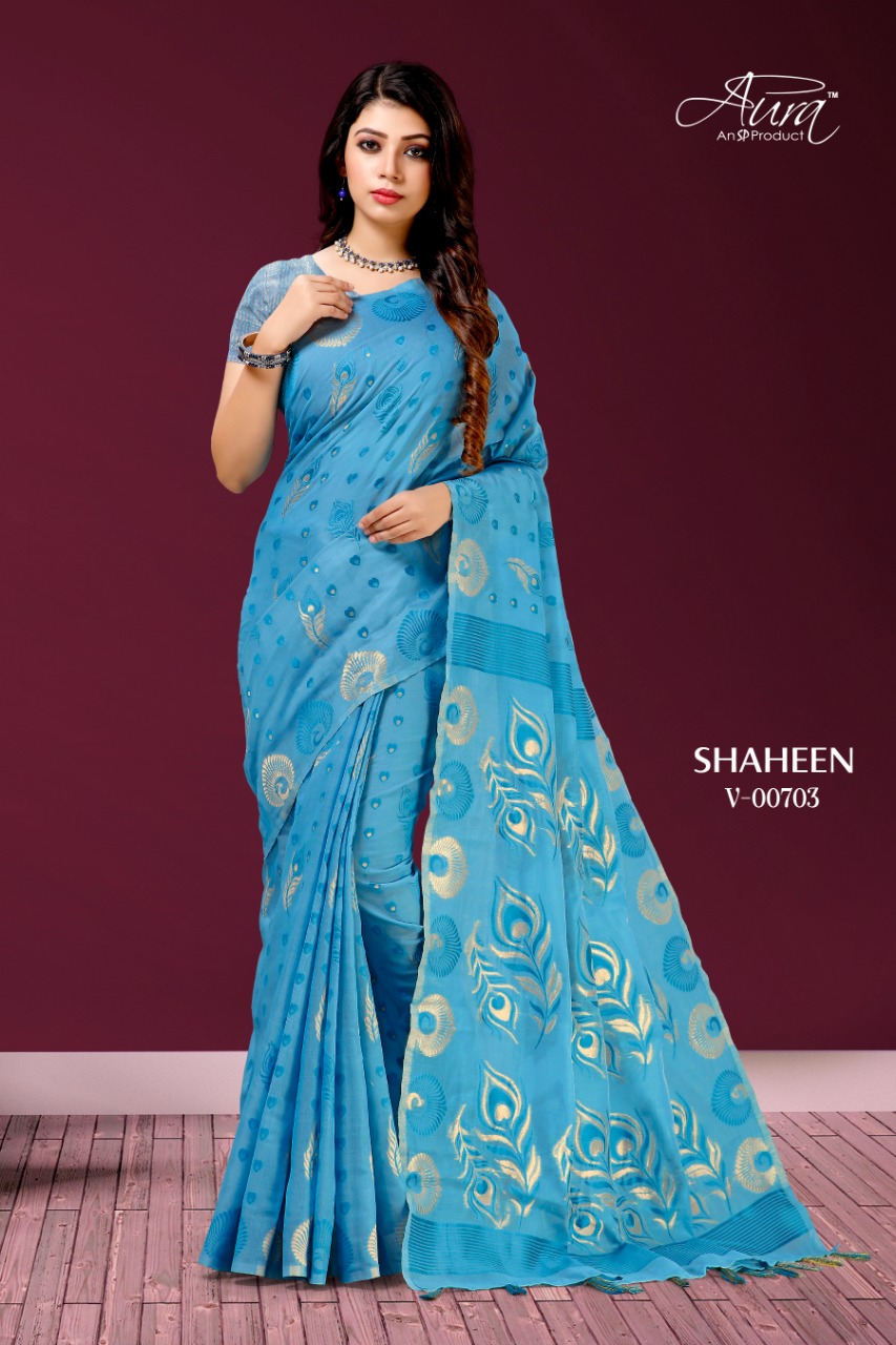 Aura Saree Present Shaheen Chanderi Traditional Wear Saree Online Shopping